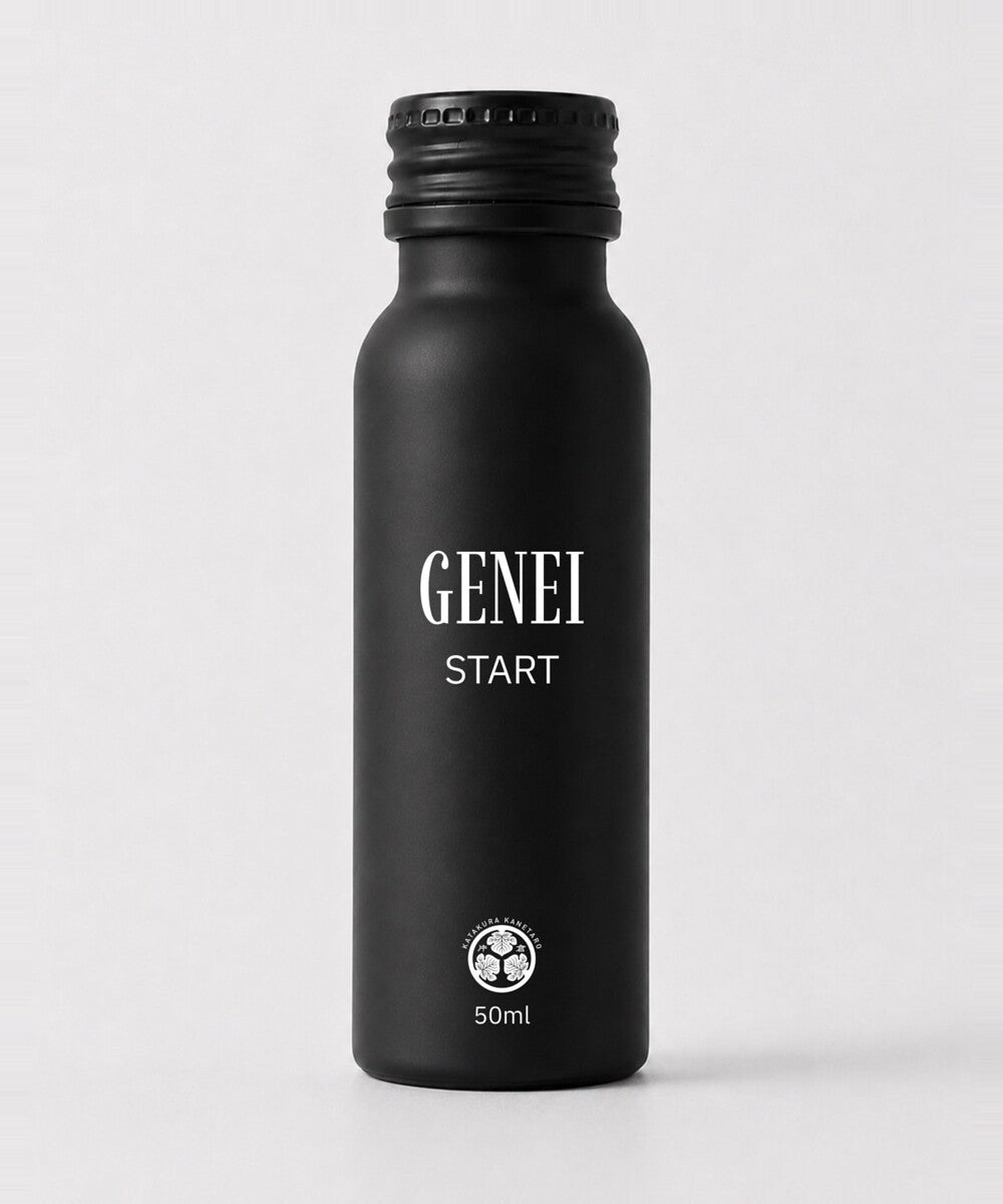 GENEI START 50ml ブラックのアルミボトル